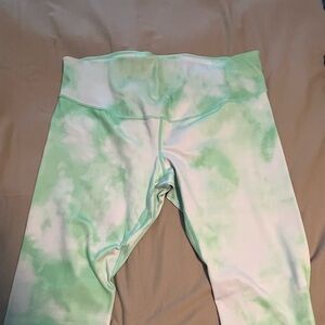 Nike Women’s Dri-Fit 1X Green Tie Dye Leggings
